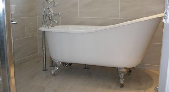 Luxury Bathroom, Refurbishment with Slipper Bath, North West London.