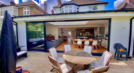 Side & Rear House Extension, Sliding Doors, London