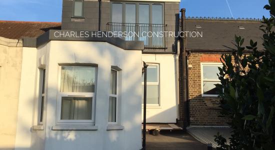 Rear Dormer, Loft Conversion, Juliet Balcony, French Sliding Doors with Side Glass Panels, Willesden London NW10