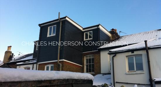 Two Dormer Loft Conversion, Rear Dormer on Outrigger Roof. Creating Two Double Bedrooms, Small Shower Room, Sheen South West London SW14